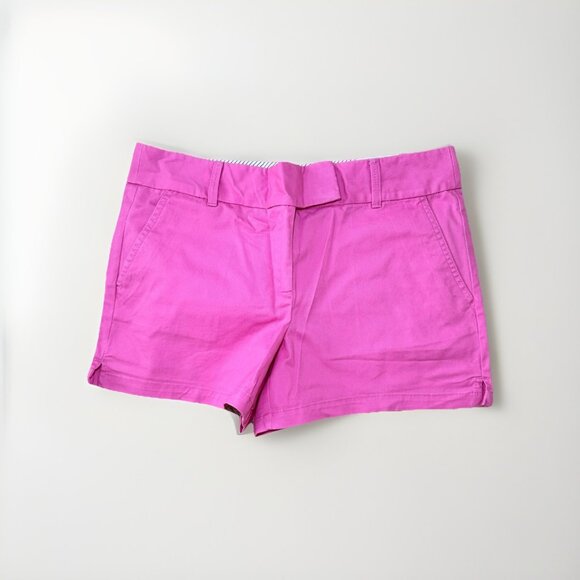 LOFT Womens size 8 Barbie Pink Chino Shorts 100% Cotton The Riviera Short - Picture 2 of 8